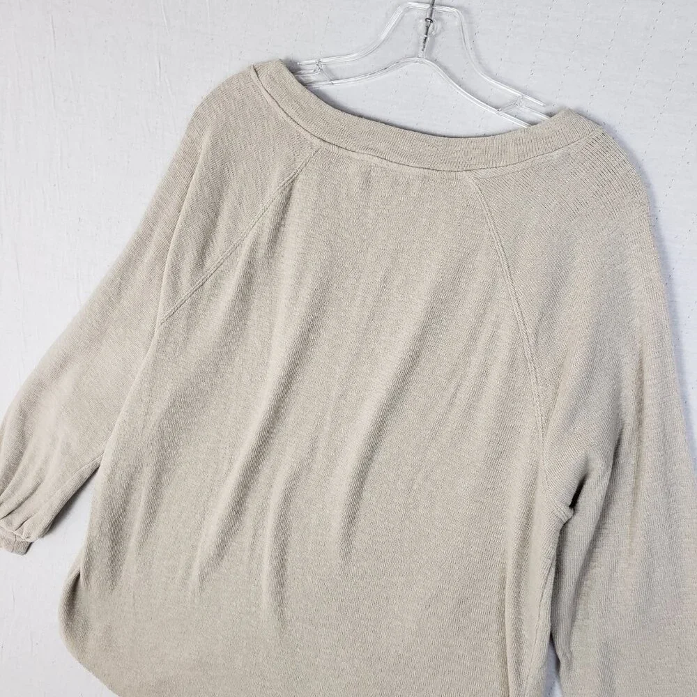 Free People FP Beach Sweater Tunic Cotton Knit Boho Minimalist size S Oversized